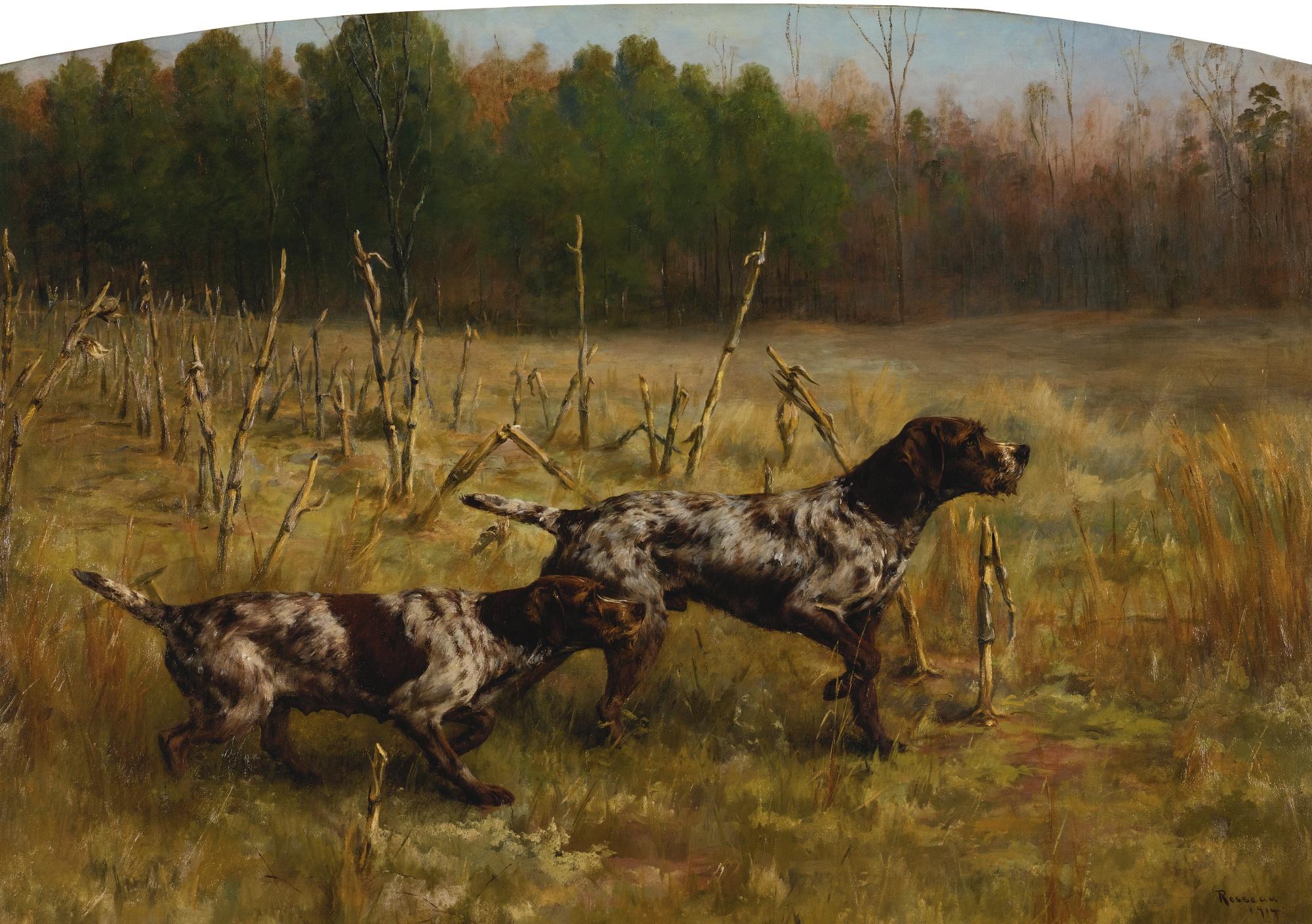Percival Leonard Rosseau - Autumn - Cornfield (Two Setters)