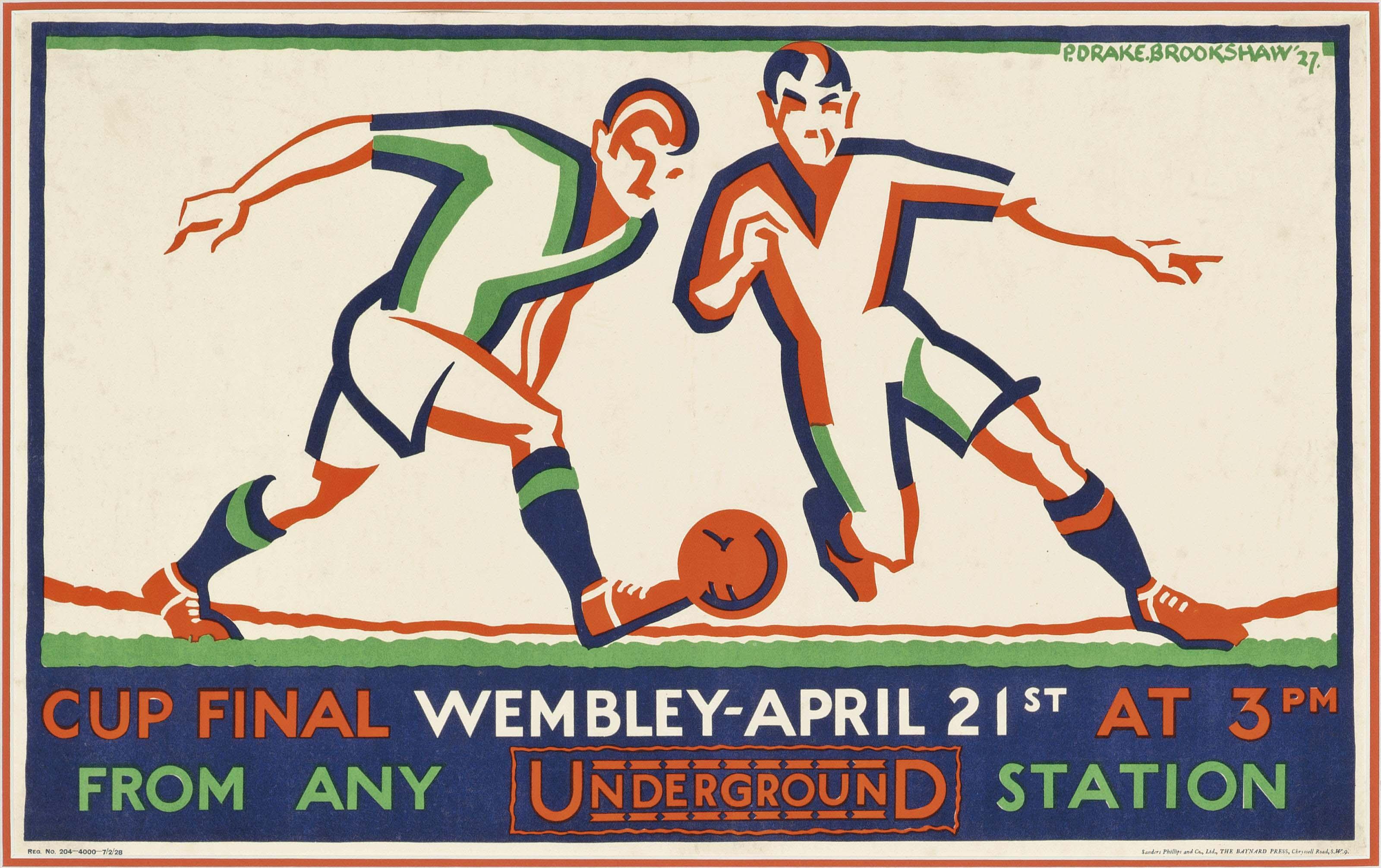 Percy Drake Brookshaw - Cup Final, Wembley-April 21St