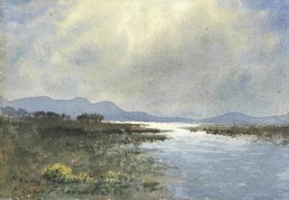 Percy French - Bogland Scenes; A Pair Each 12.7 X 17.8Cm (5 X 7In).(2)