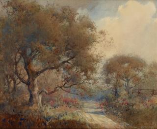 Percy Gray - A road through the oaks