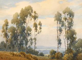 Percy Gray - A view to the city and the bay
