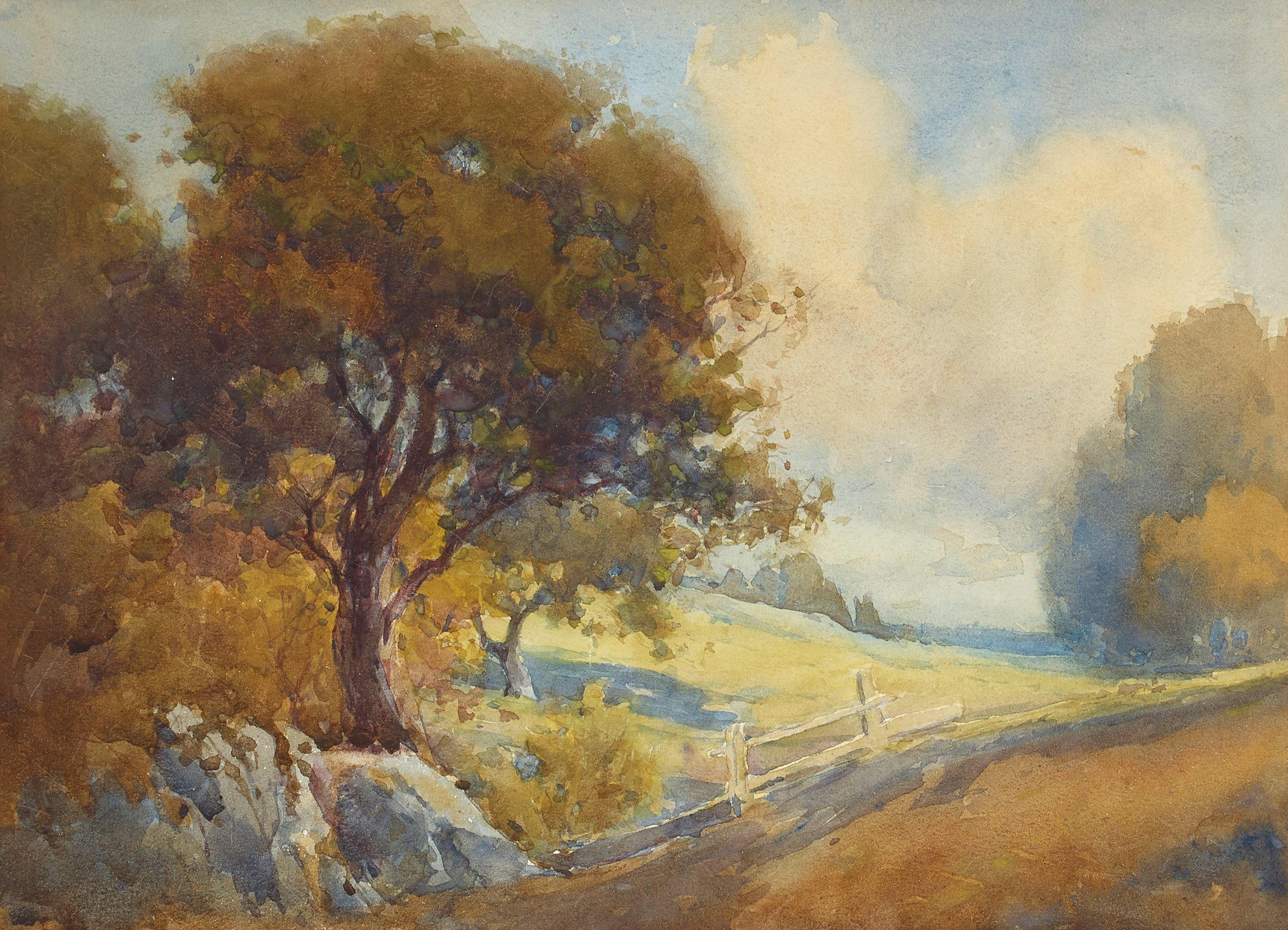 Percy Gray - Landscape with Oak Tree