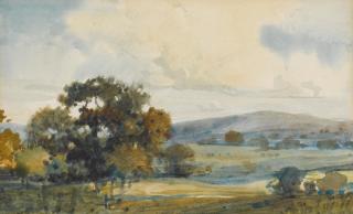 Percy Gray - Landscape with Oaks