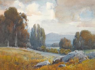 Percy Gray - Mt. Diablo from Burlingame