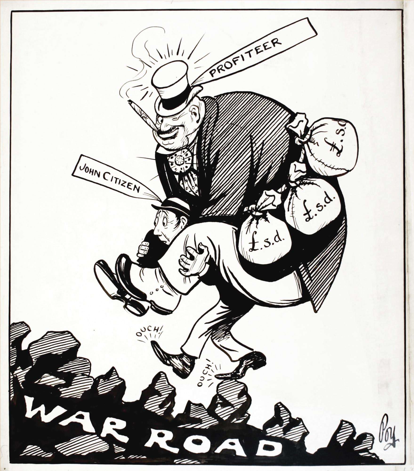 Percy Hutton Fearon - ‘Carry On!’ (‘Superman: “Ah Yes, Mr Citizen, War Is A Rough Road, But – Carry On!”’)