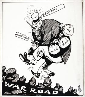 Percy Hutton Fearon - ‘Carry On!’ (‘Superman: “Ah Yes, Mr Citizen, War Is A Rough Road, But – Carry On!”’)