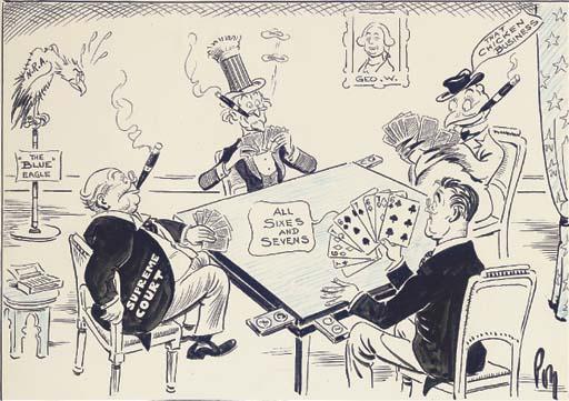 Percy Hutton Fearon - \'The New Deal\', President Roosevelt Is Dealt A Yarborough