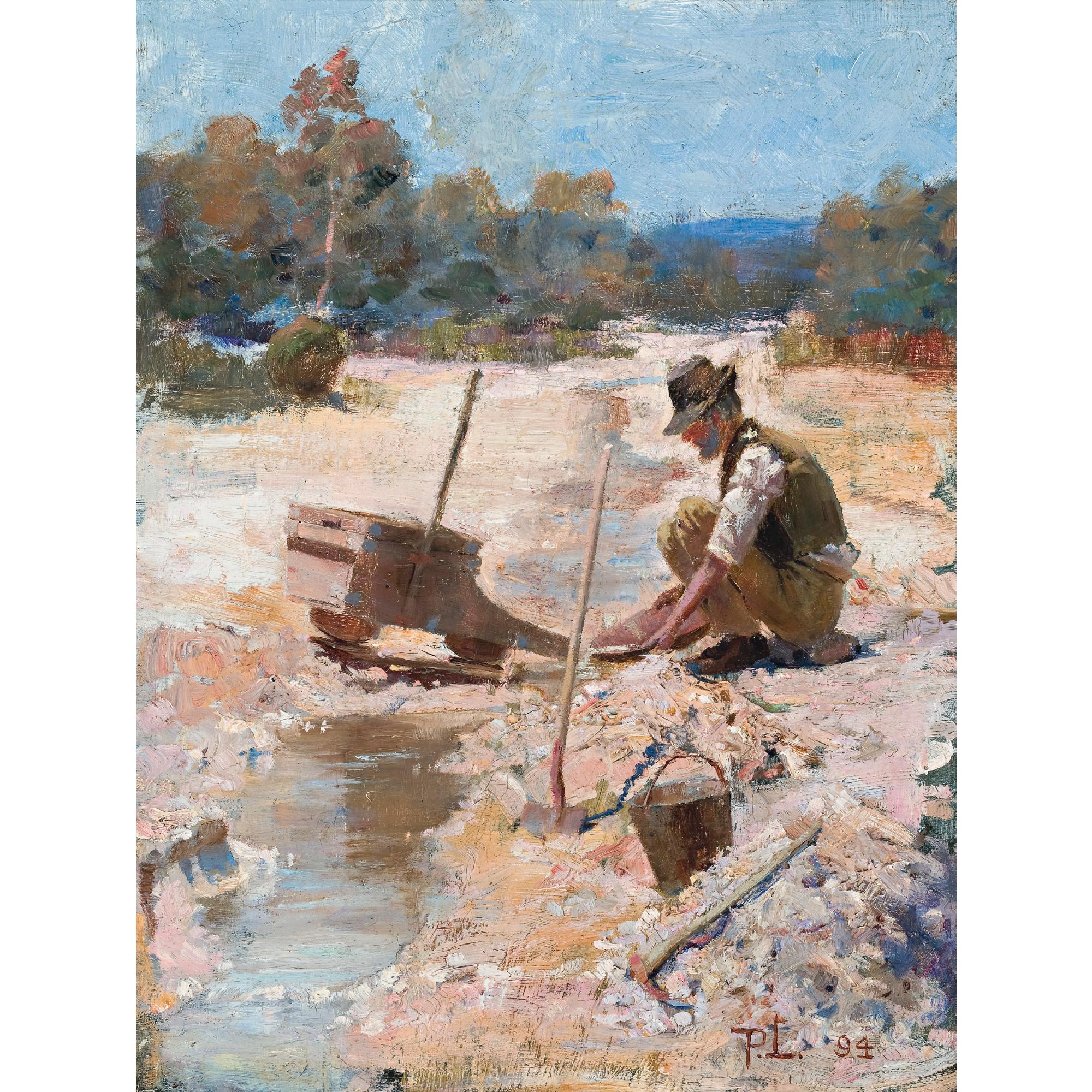 Percy Lindsay - Australian Fossicking For Gold