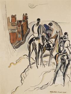 Percy Wyndham Lewis - Horsemen And Casbah