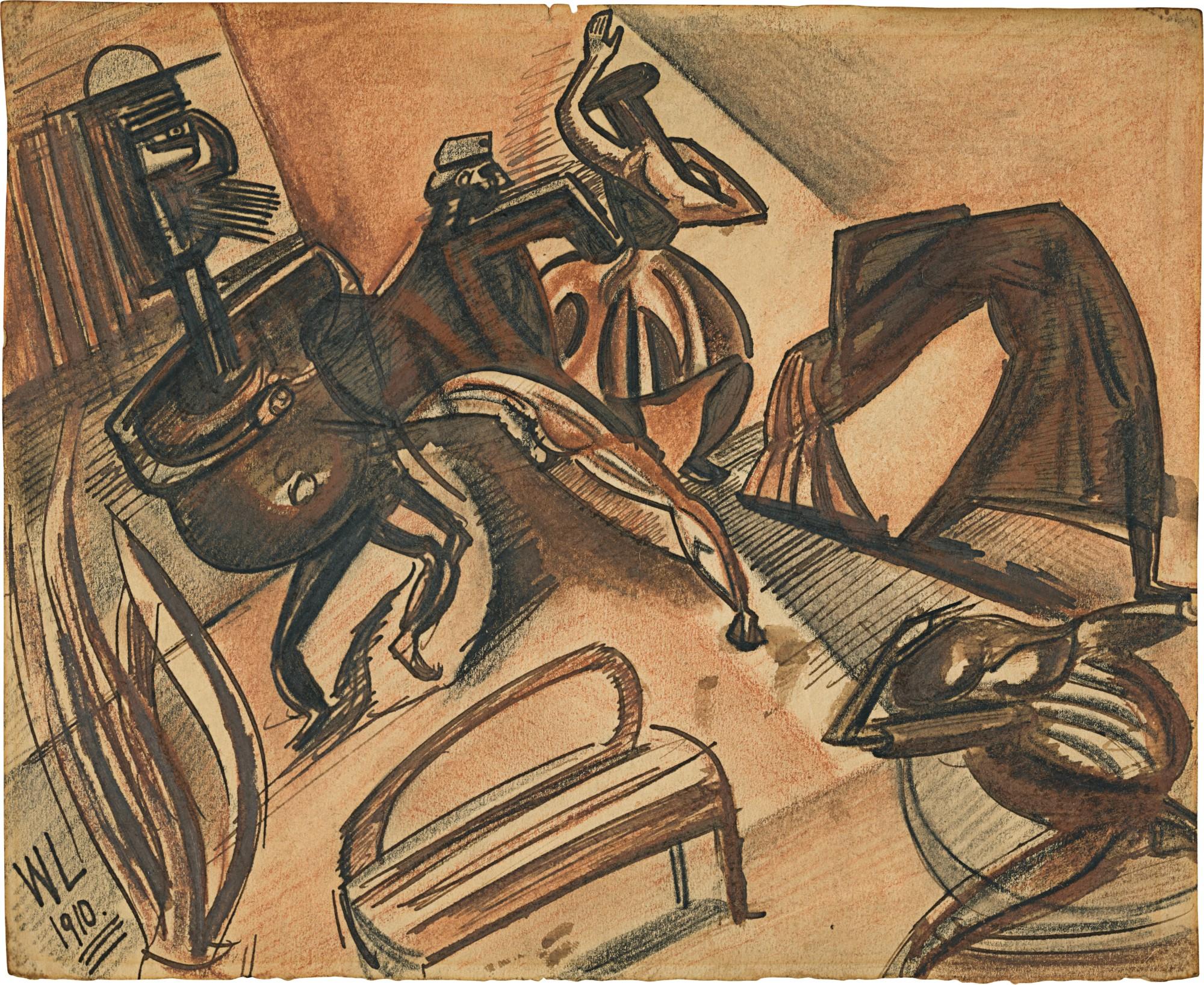 Percy Wyndham Lewis - Musicians And Figures Dancing