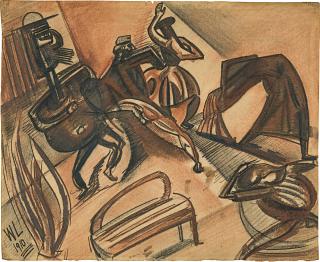 Percy Wyndham Lewis - Musicians And Figures Dancing