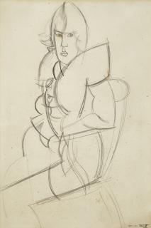 Percy Wyndham Lewis - Seated Lady