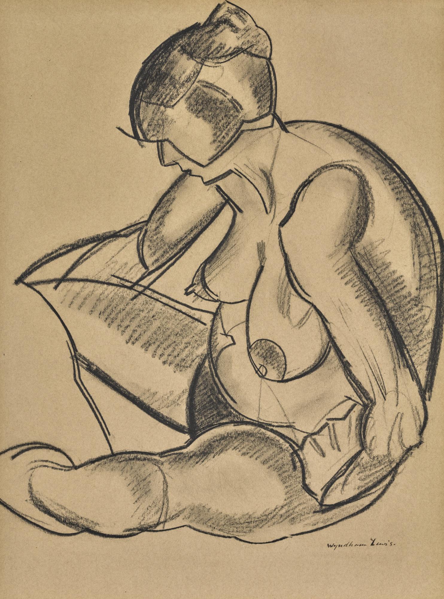Percy Wyndham Lewis - Study Of A Nude