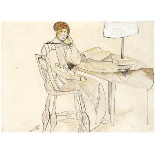 Percy Wyndham Lewis - The Reading Lamp