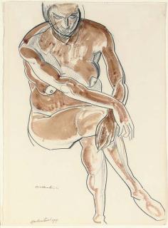 Percy Wyndham Lewis - The Seated Nude