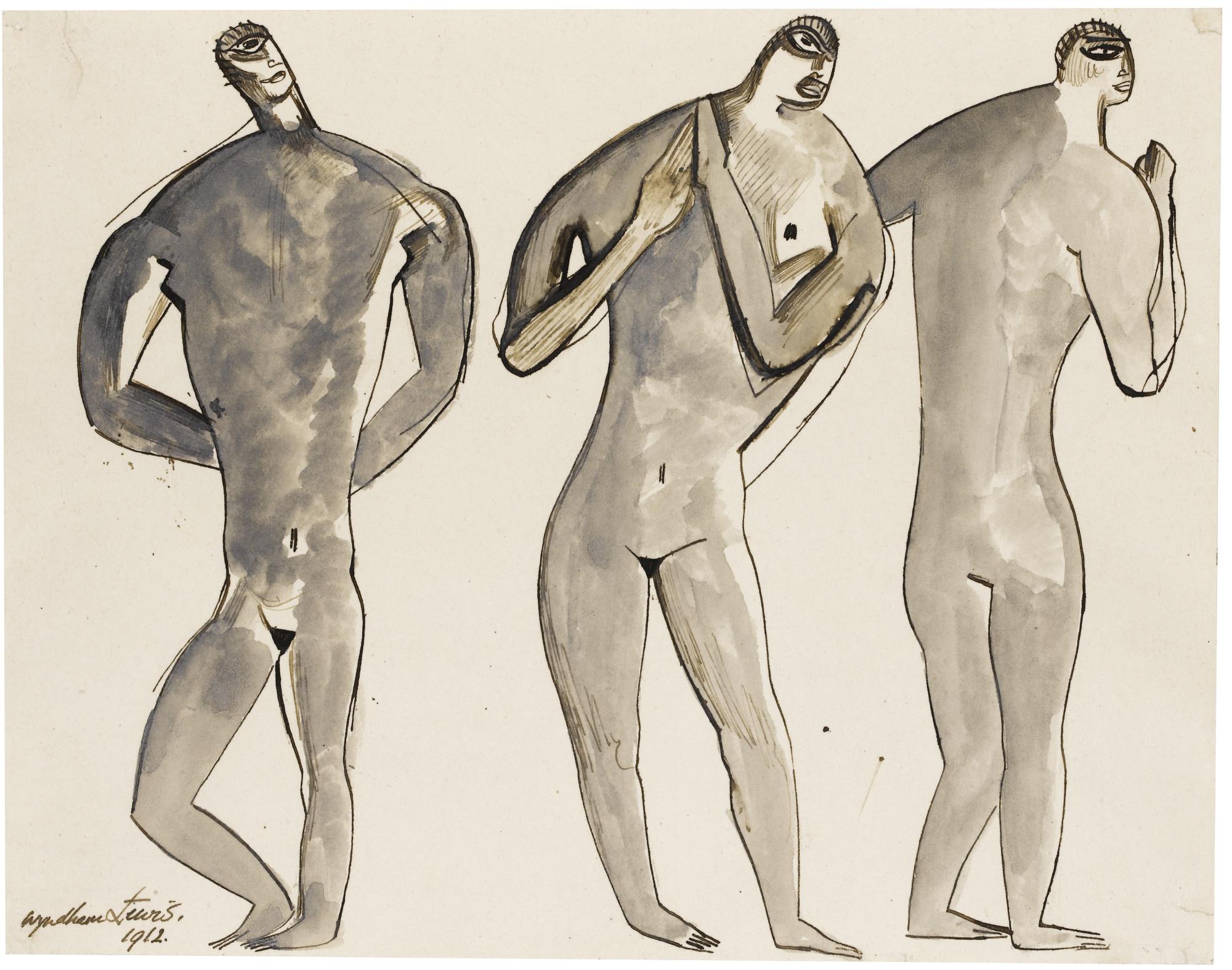 Percy Wyndham Lewis - Three Figures