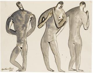 Percy Wyndham Lewis - Three Figures