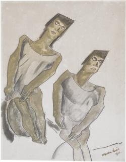 Percy Wyndham Lewis - Two Figures Seated