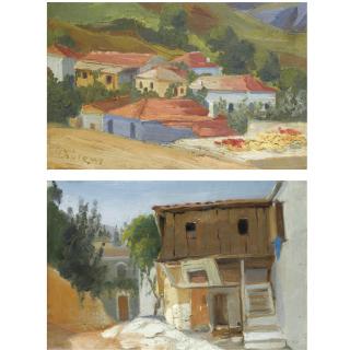 Pericles Lytras - Greek Mountain Village; The Rustic House: A Pair