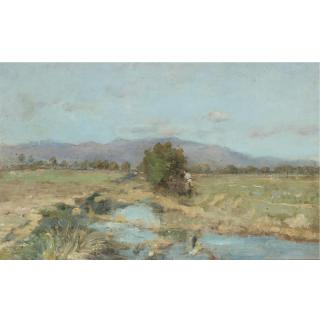 Pericles Pantazis - A River Landscape