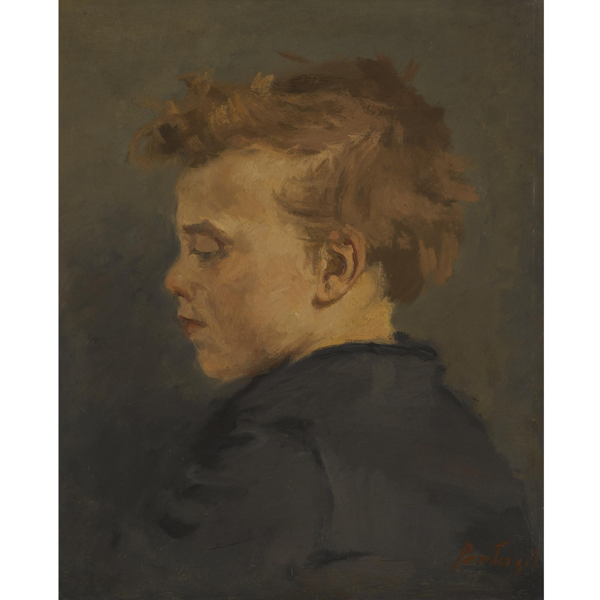 Pericles Pantazis - Greek The Artist\'S Son In Profile