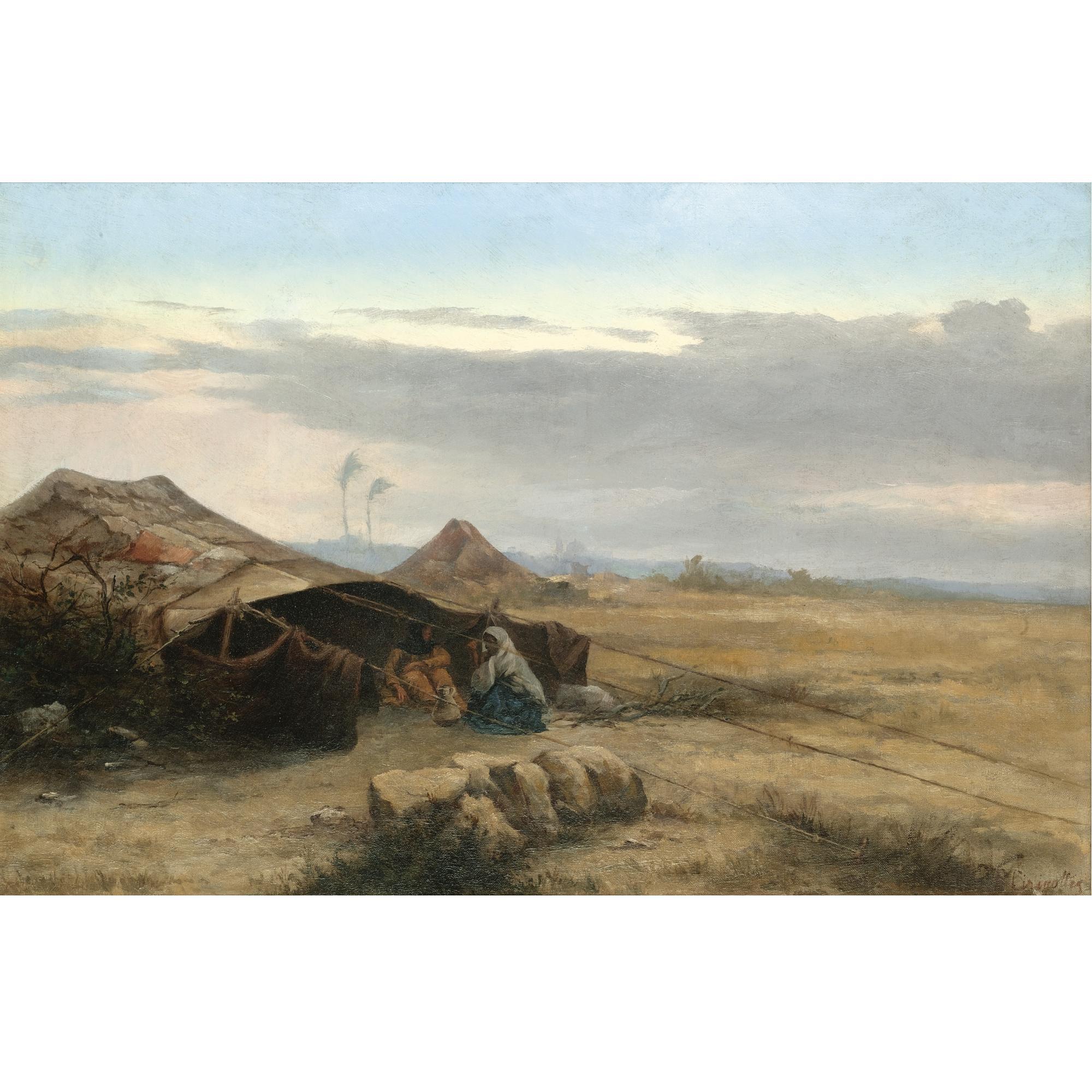 Pericles Tsirigotis - Greek An Arab Encampment