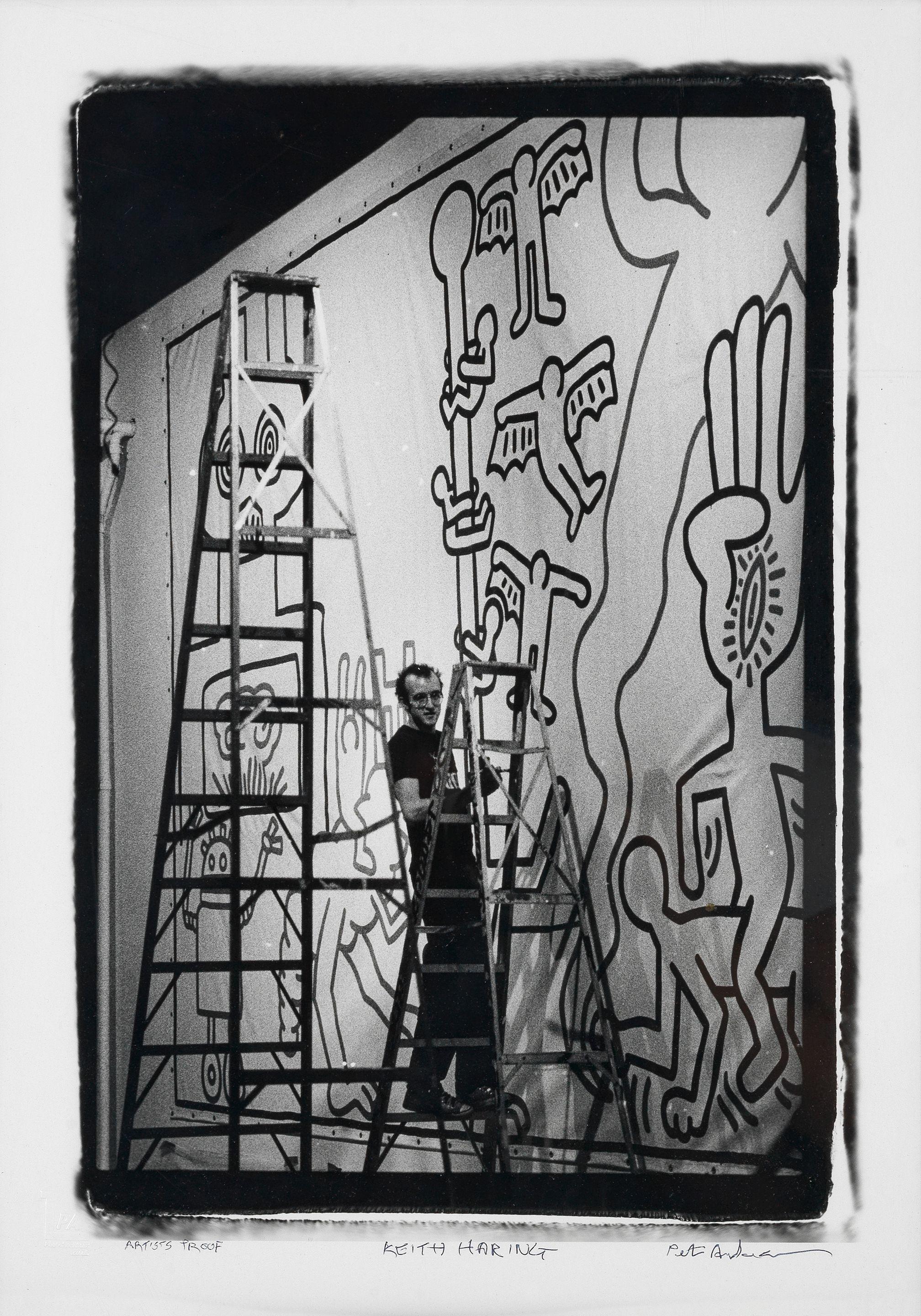 Peter Anderson - Keith Haring, New York 1982, printed later