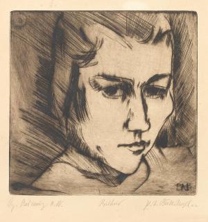 Peter August Böckstiegel - Bildnis (Porträt Elli Tietz)