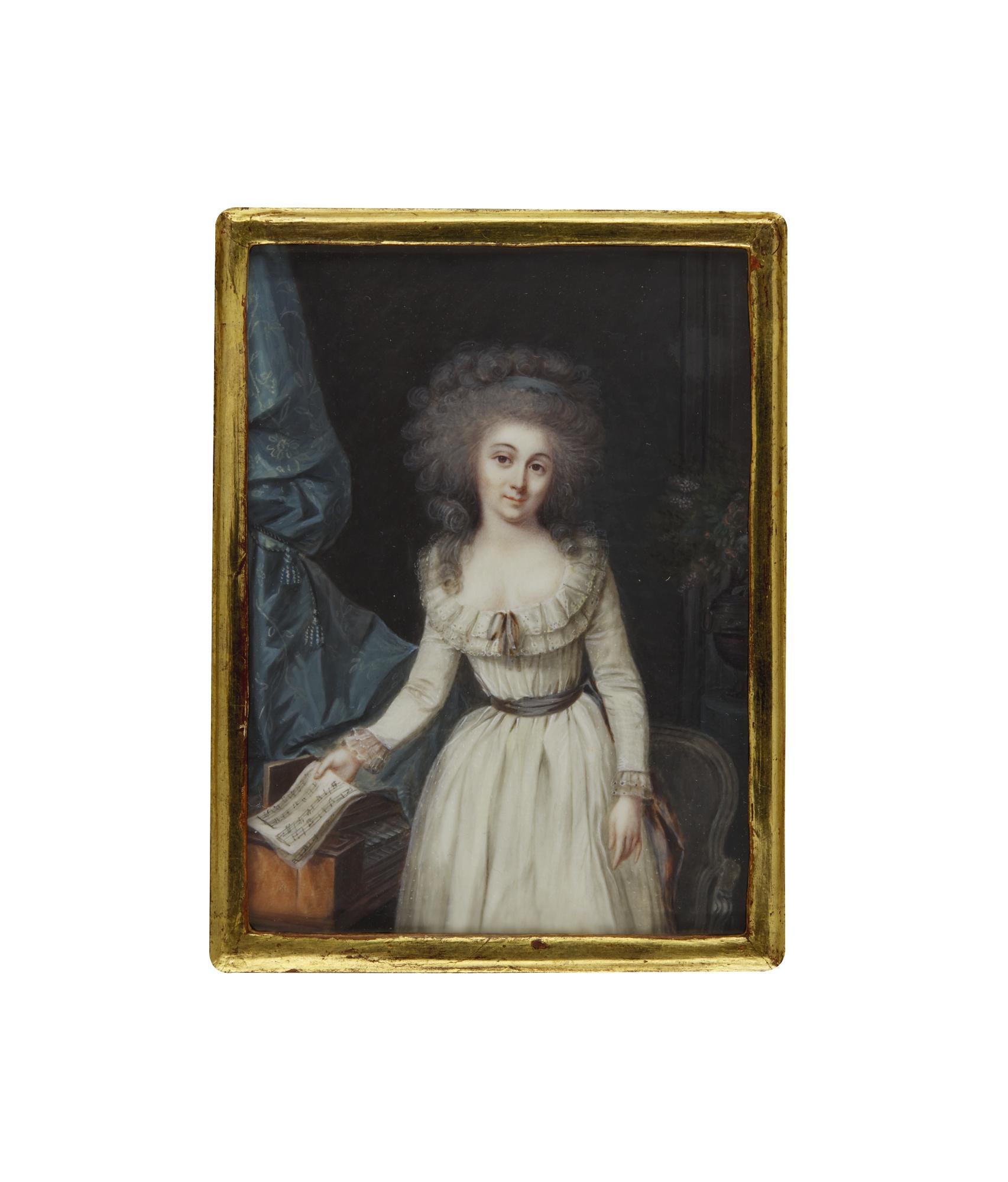 Peter Balthasar Muralt - Portrait Of Mademoiselle De Marcieux Of Grenoble