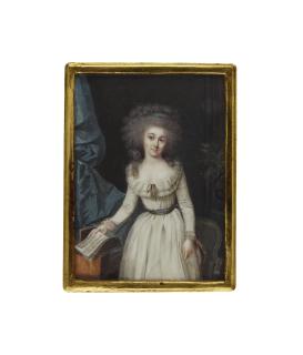 Peter Balthasar Muralt - Portrait Of Mademoiselle De Marcieux Of Grenoble