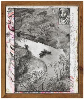 Peter Beard - Group of Elephants in the Tsavo river near Patterson’s Bridge, 1972