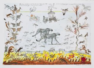 Peter Beard - Hunting Cheetahs on the Taru Desert, Kenya (for \'The End of the Game\'), June 1960