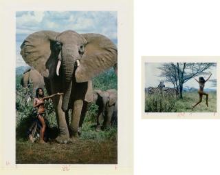 Peter Beard - Iman, \'Beauty and the Beasts\', January 1986