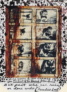 Peter Beard - Loliondo Lion Charge, For The End Of The Game, 1964
