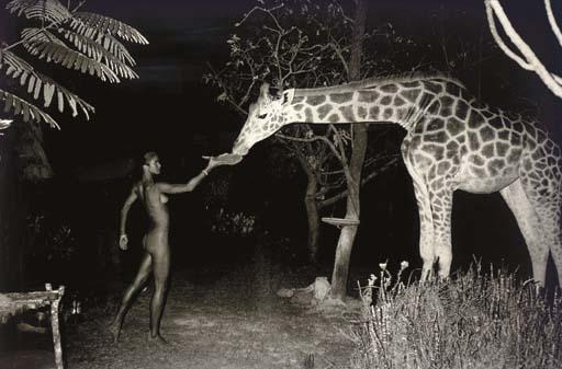 Peter Beard - Maureen Gallagher and Night Feeder, 1987