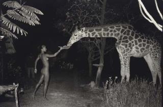 Peter Beard - Mbuna and Maureen Gallagher (Night Feeder), Hog Ranch, 1988
