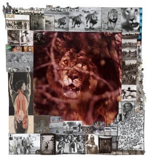 Peter Beard - Orey-eyed Lion, Gorongosa Portuguese East Africa 1955 1955/2003