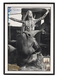 Peter Beard - Veruschka von Lehndorf for Vogue, Rhino Roping with Galo Galo, 1964