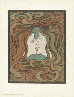 Peter Behrens - Der Kuss (The Kiss), from \'Pan Vol IV, no 2\'