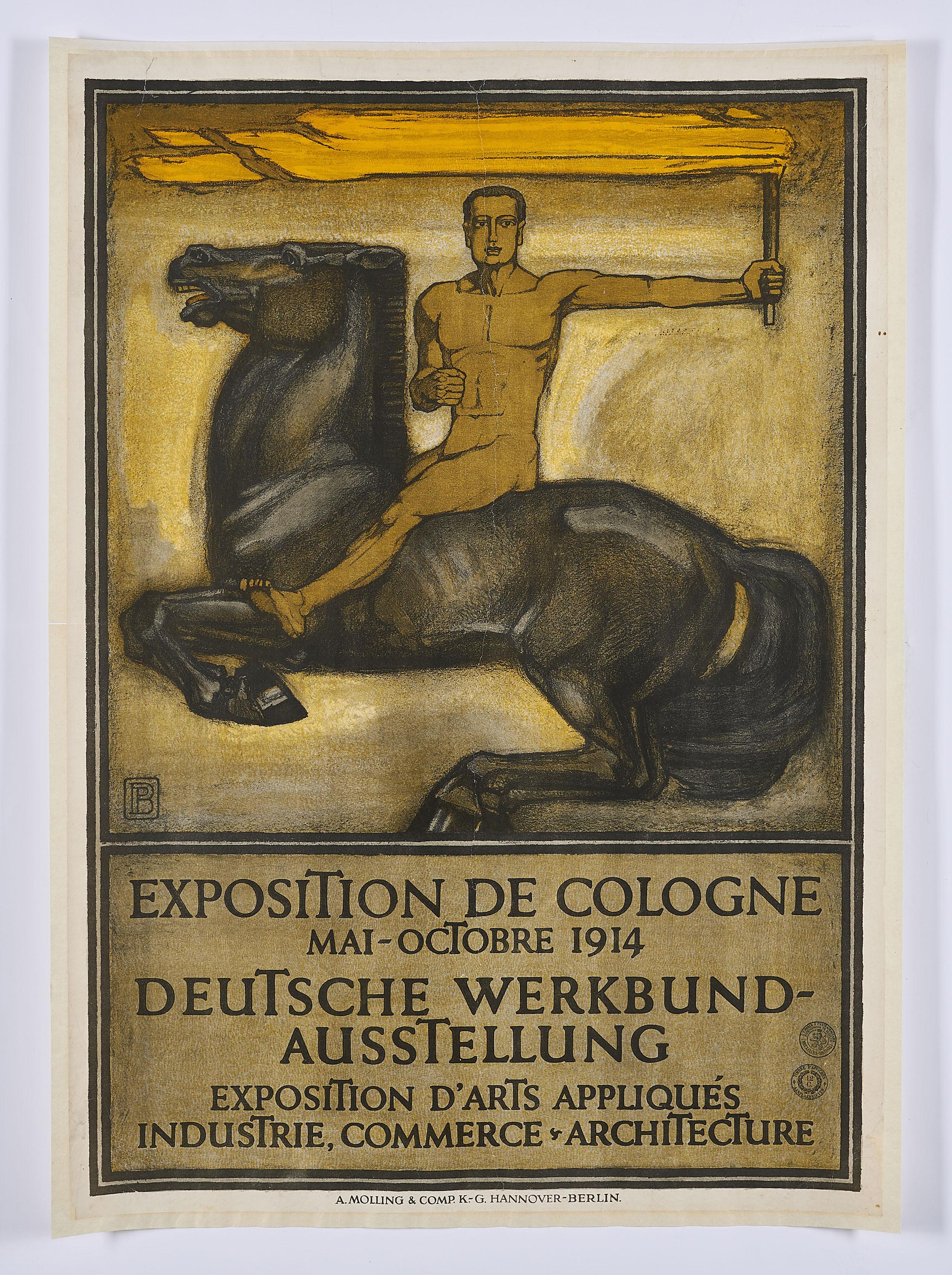 Peter Behrens - Plakat für die deutsche Werkbund-Ausstellung in Köln 1914.