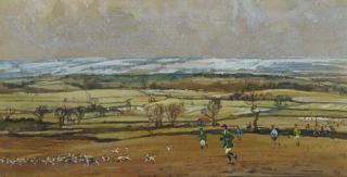 Peter Biegel - Beagling, December (illustrated); and Otter hunting