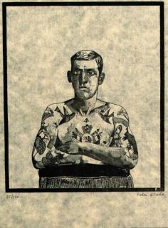 Peter Blake - Side Show: Fat Boy; Bearded Lady; Tattooed Man; Giant; and Midget