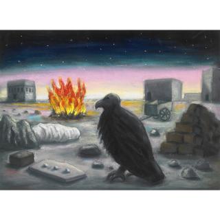 Peter Booth - Australian untitled (Vulture And Fire)