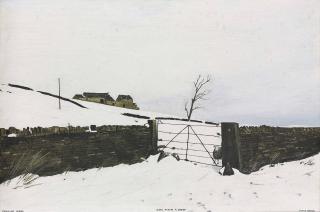 Peter Brook - Gate with a Sheep, Pennine Scene