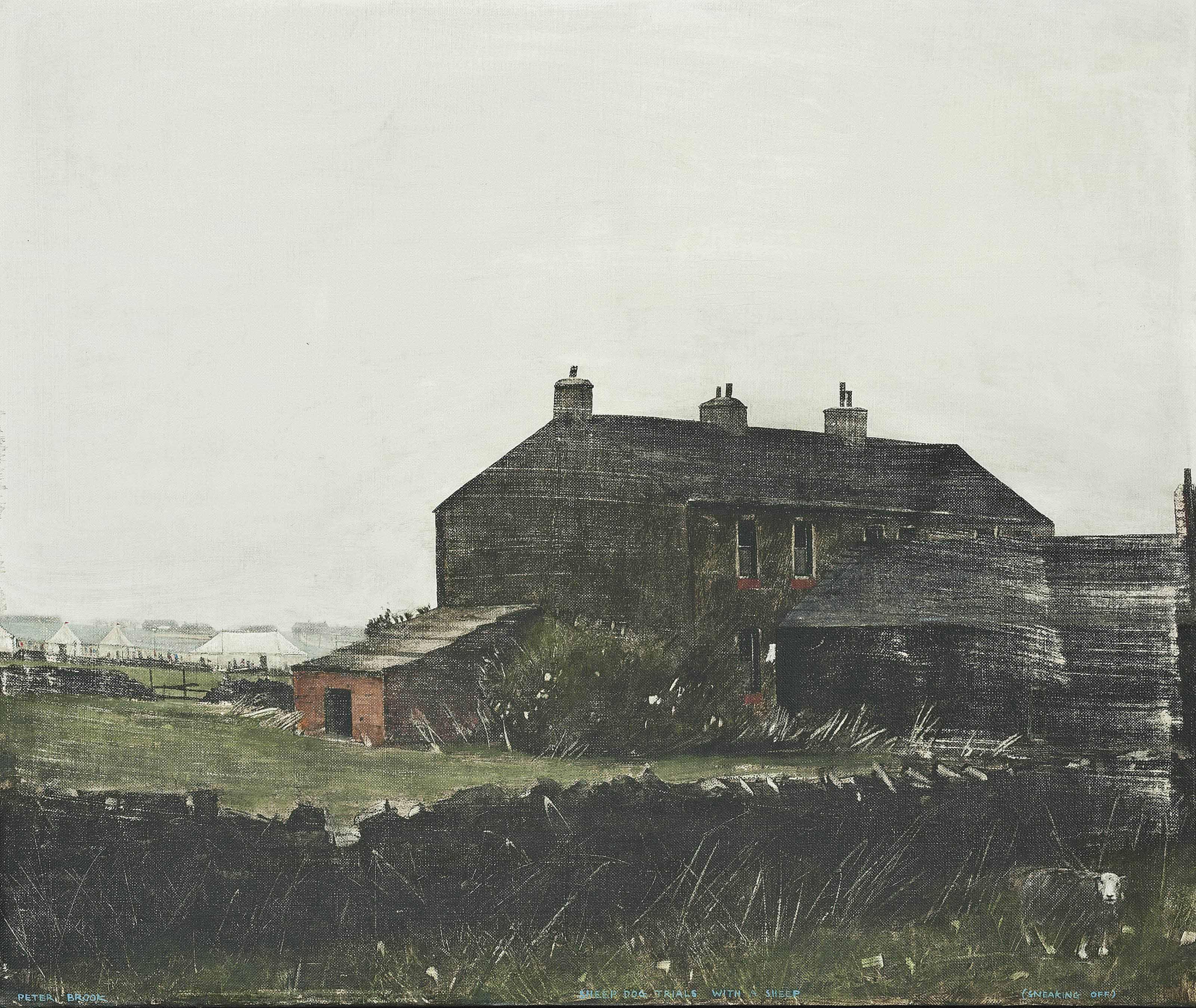 Peter Brook - Sheep Dog Trials with a Sheep (Sneaking Off)
