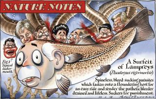 Peter Brookes - ‘A Surfeit Of Lampreys’