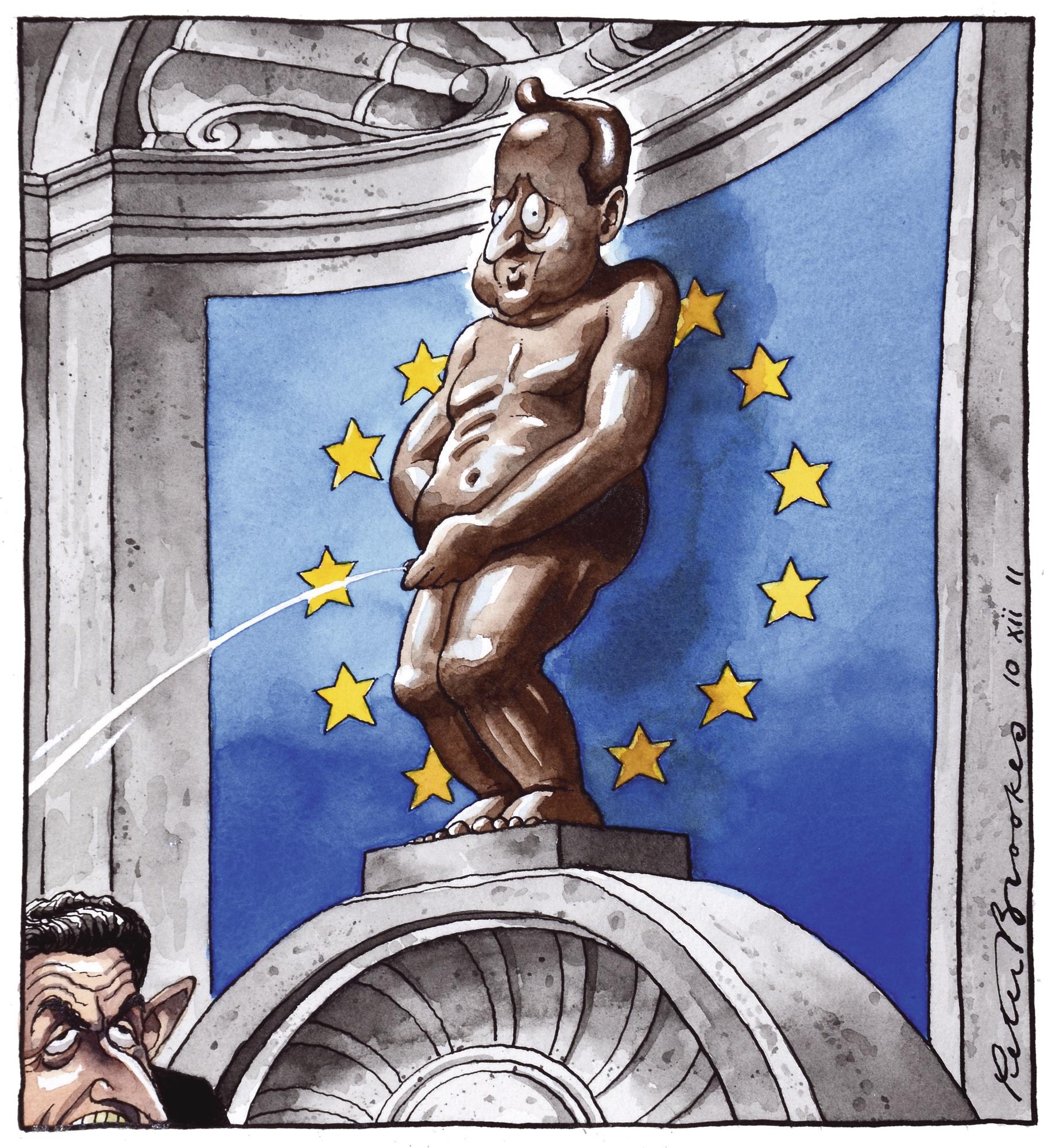 Peter Brookes - Cameron Deploys His Veto At European Summit