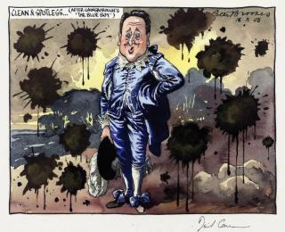 Peter Brookes - \'Clean and Spotless...(After Gainsborough\'s \'The Blue Boy\')