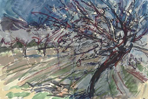 Peter Coker, R.A. - St Saturnin (Recto); Artichoke (Verso)