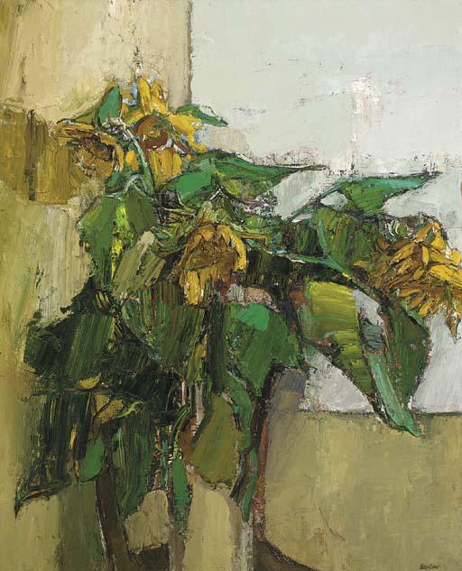 Peter Coker, R.A. - Sunflowers
